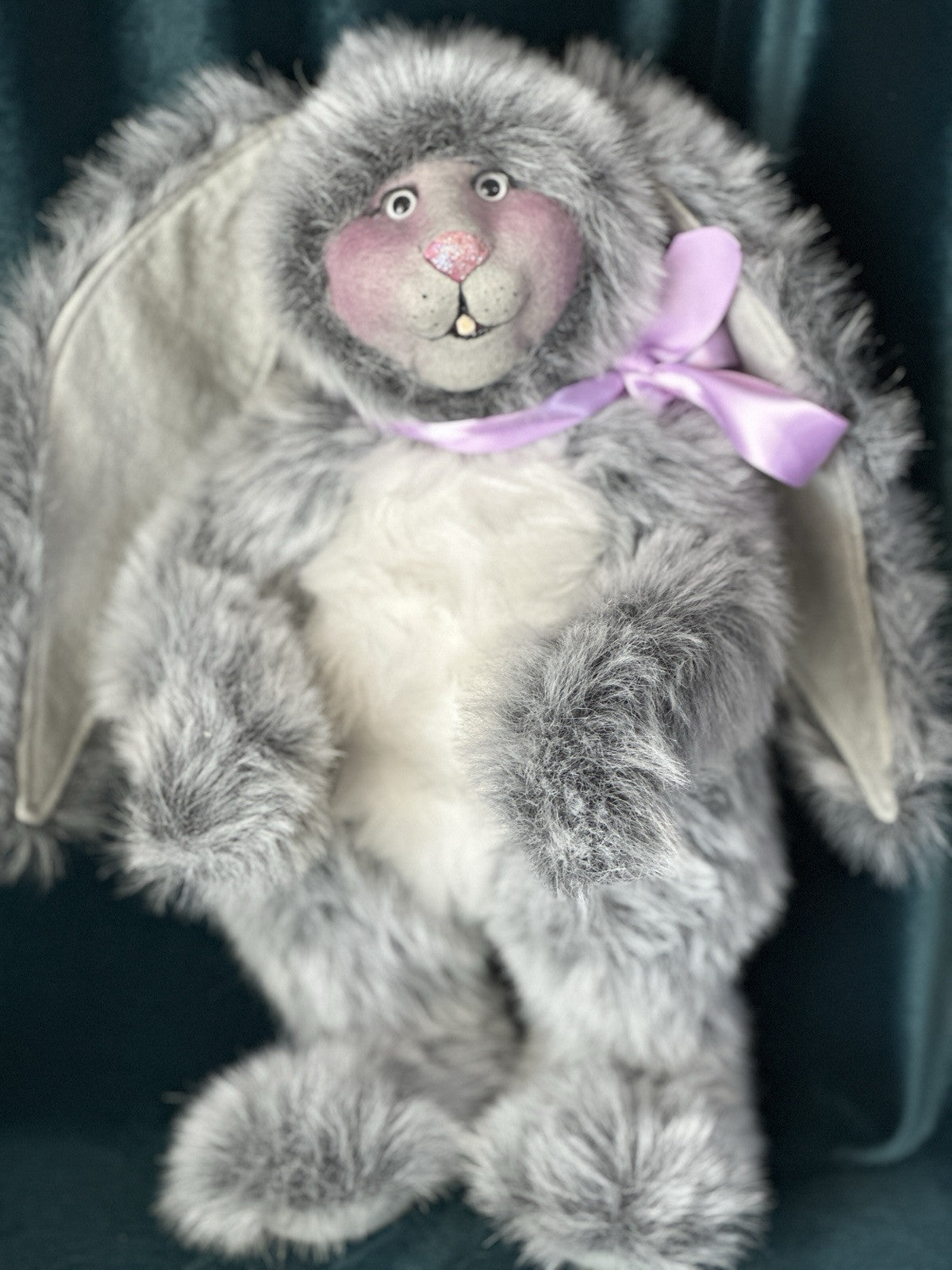 OOAK (?) Artist Handmade 16” Bunny Rabbit Doll Toy