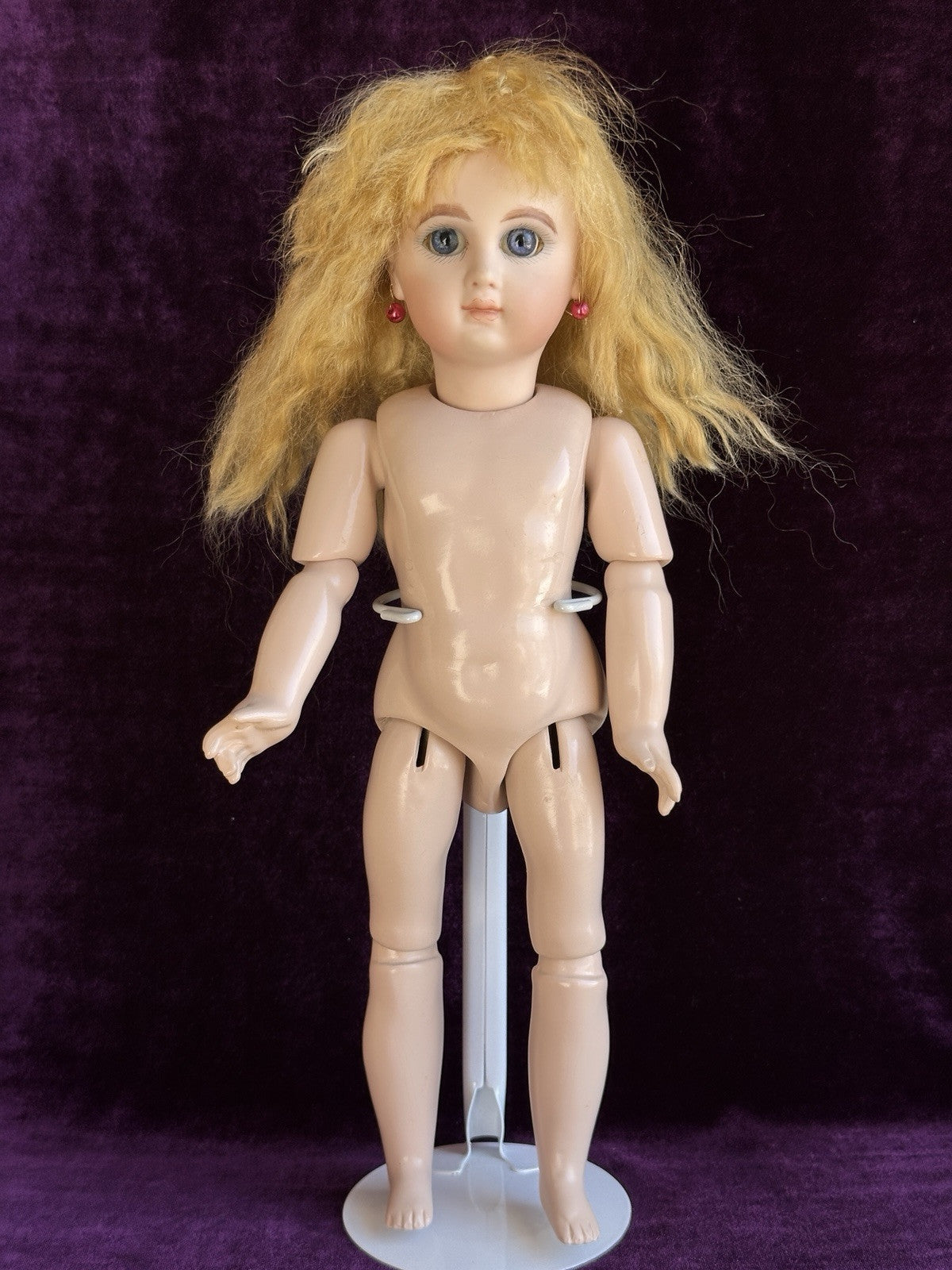 Vintage Porcelain/Composition Reproduction of Antique French Jumeau Doll