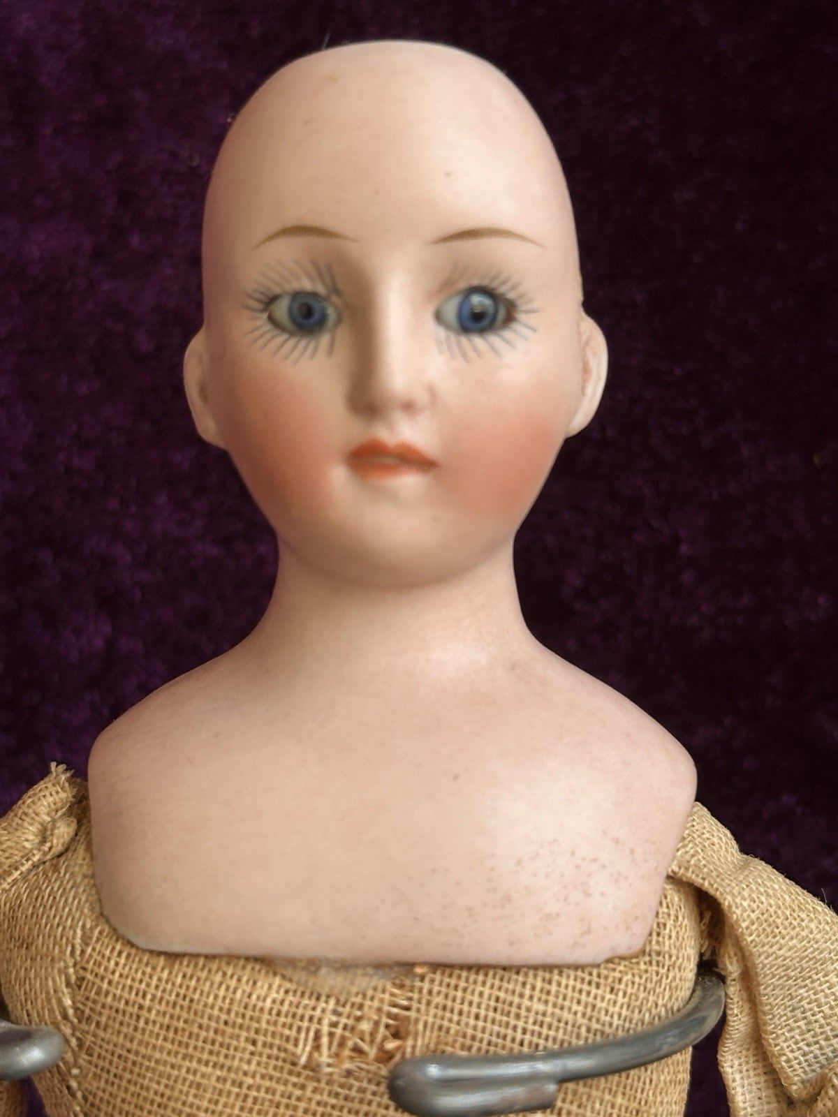 Rare Antique German 8” Halbig (?) 411 Bisque Head Gibson Style Lady Doll