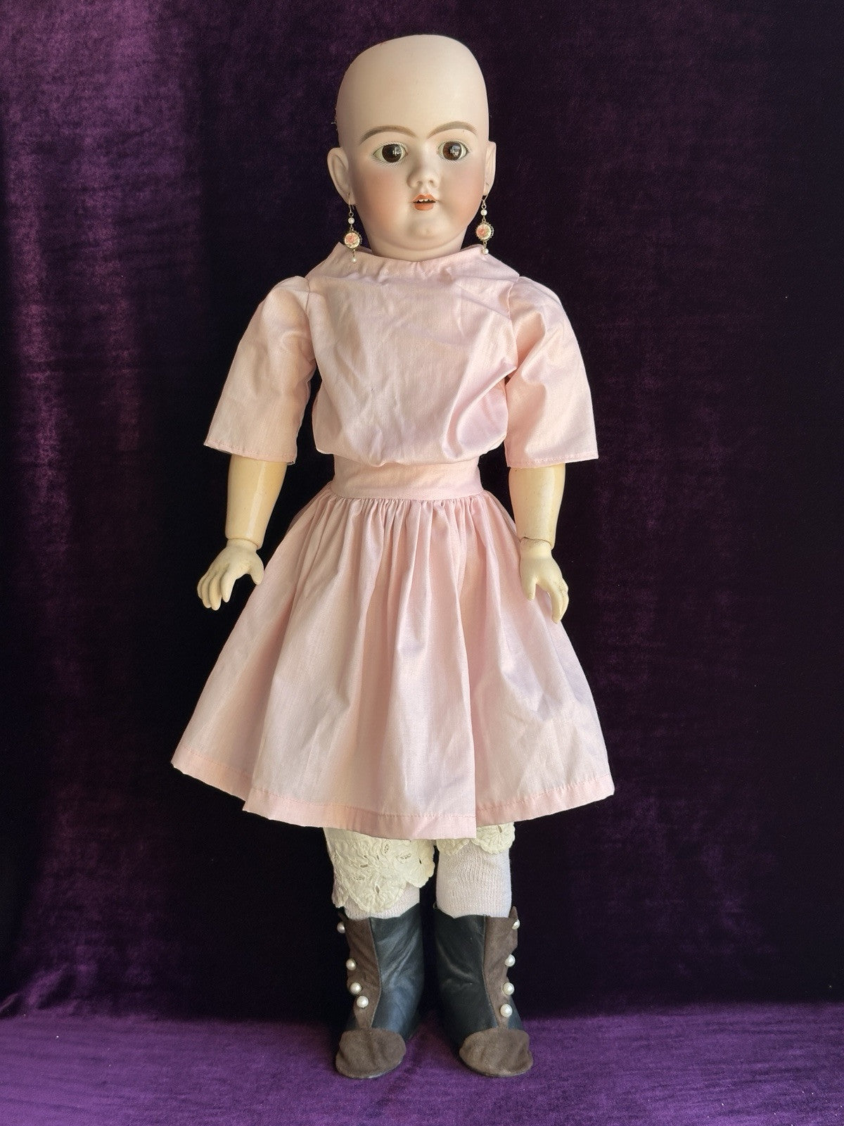 Antique German 27” Heinrich Handwerck 99 Dep Bisque Head Doll