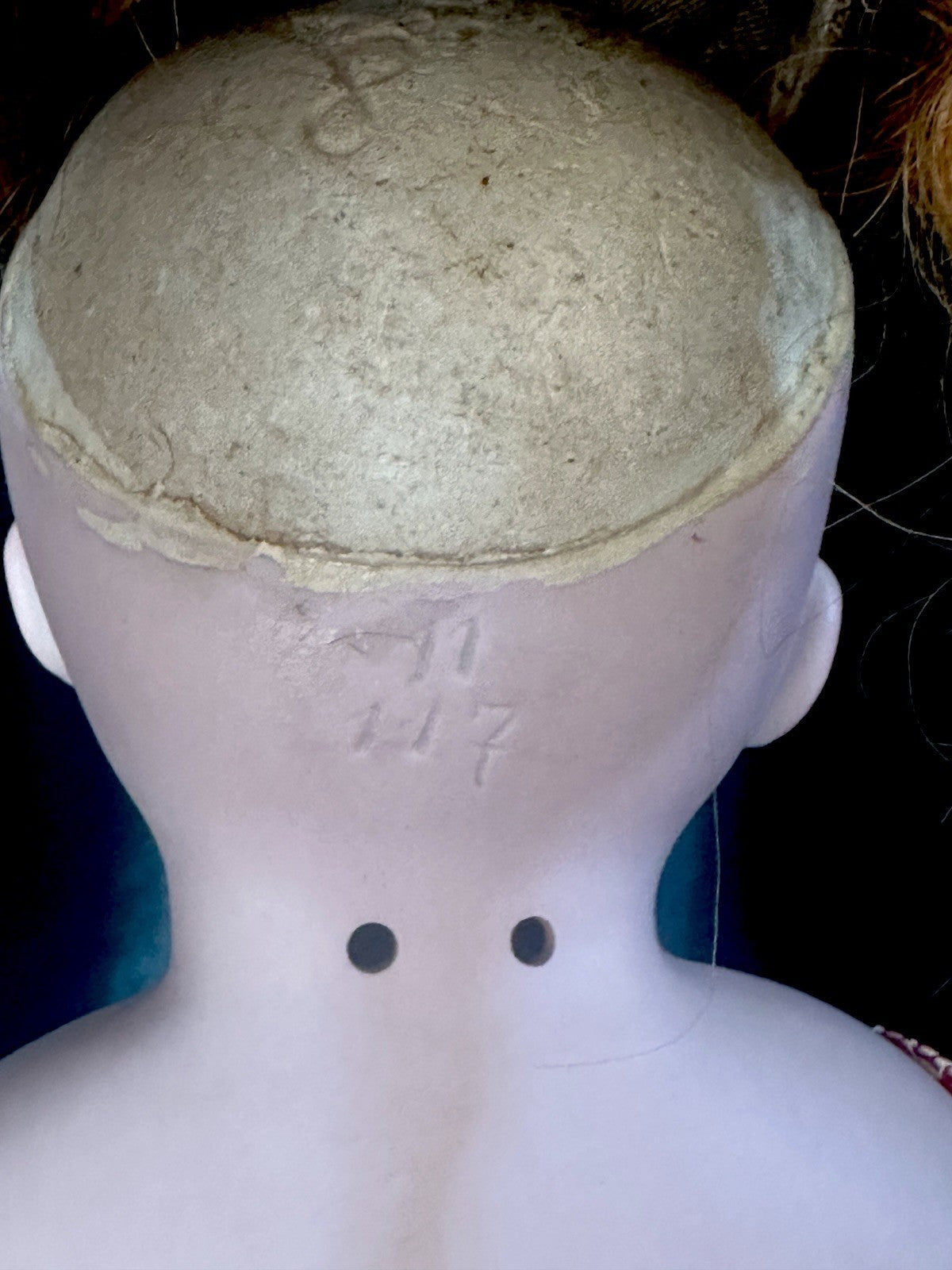 Antique 23” JDK Kestner (?) Bisque Turned Head Doll