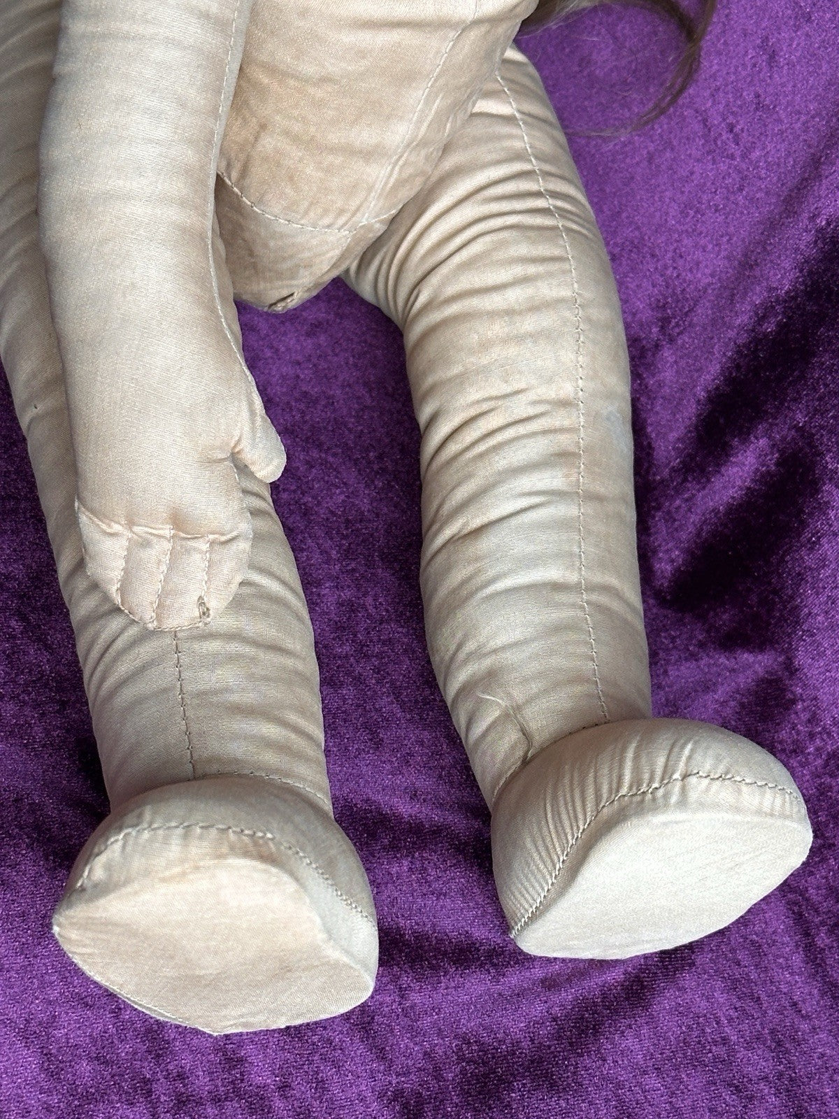 Large Vintage French 21” Gre-Poir Felt Cloth Doll