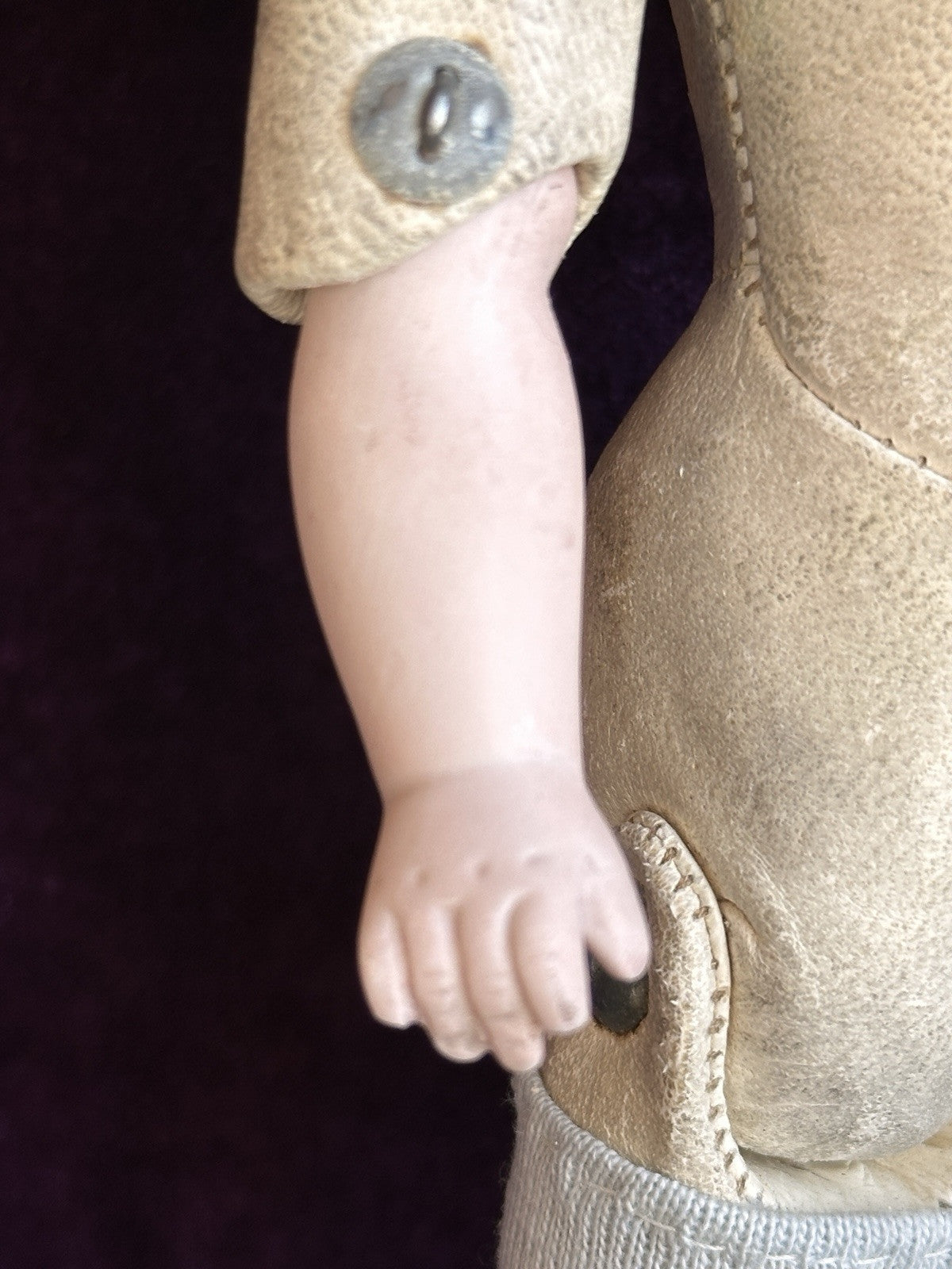 Antique German 10.5” Simon Halbig 1010 Bisque Shoulder Head Doll