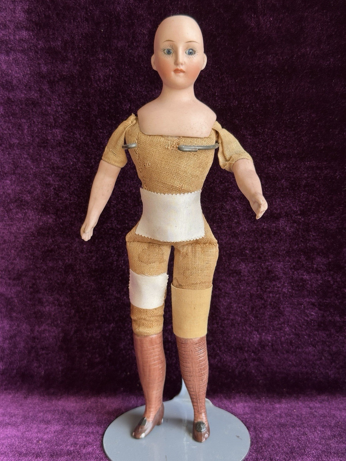 Rare Antique German 8” Halbig (?) 411 Bisque Head Gibson Style Lady Doll