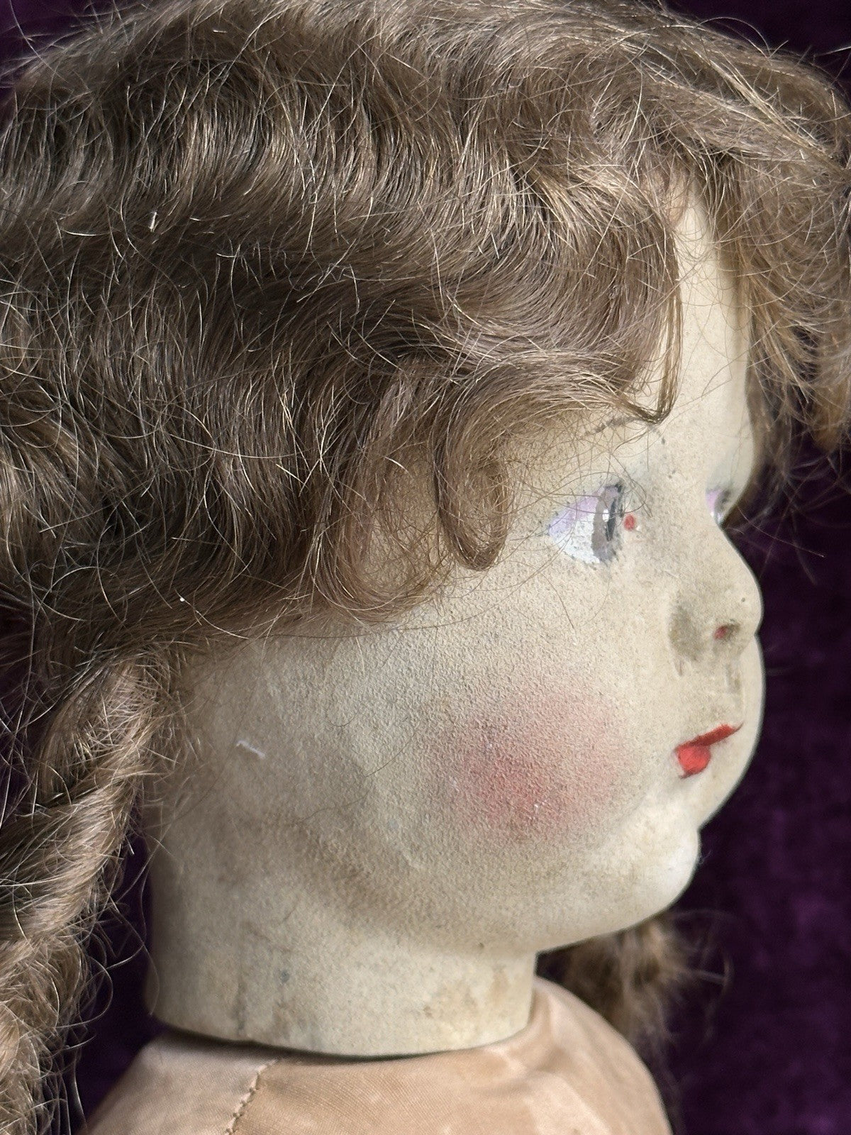 Large Vintage French 21” Gre-Poir Felt Cloth Doll