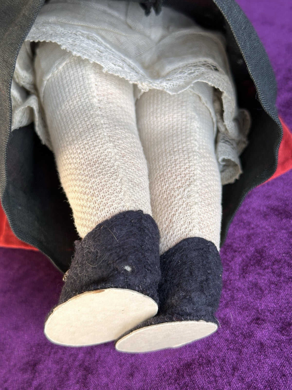Antique German 13.5” Cloth Painted Bing (?) Doll