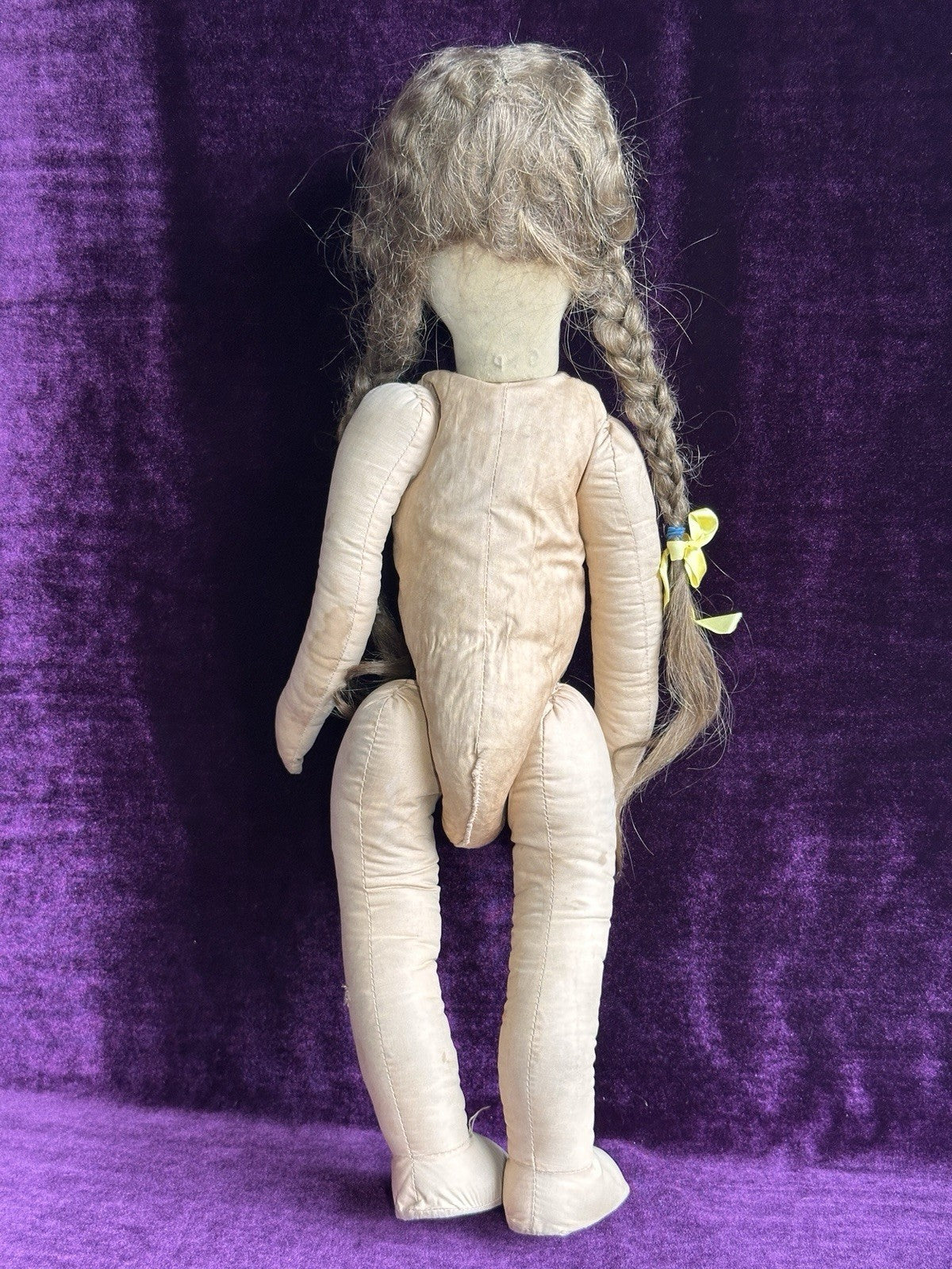 Large Vintage French 21” Gre-Poir Felt Cloth Doll