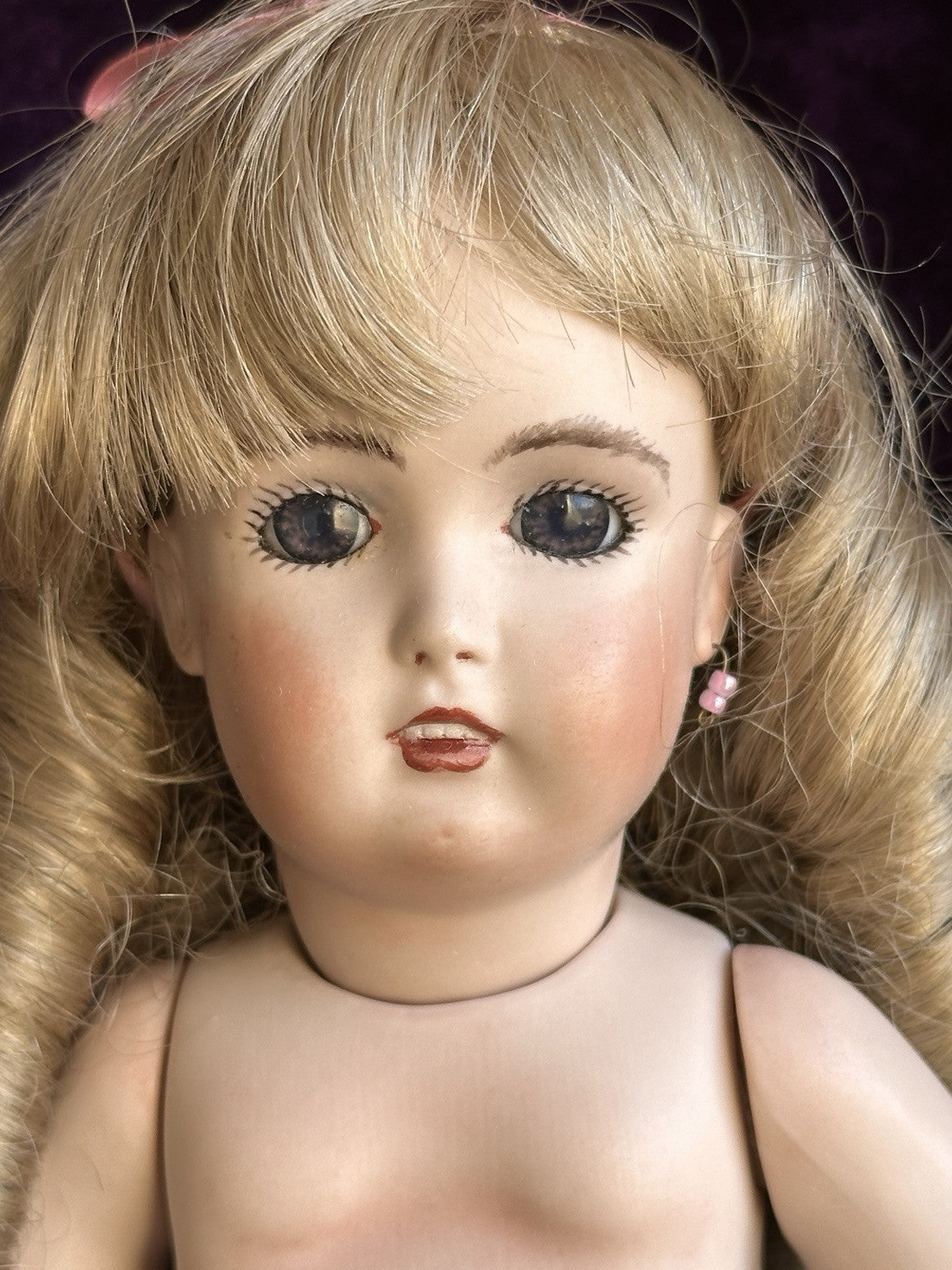 Collectible Porcelain 11.5” Reproduction of Antique German Kestner 171 Doll