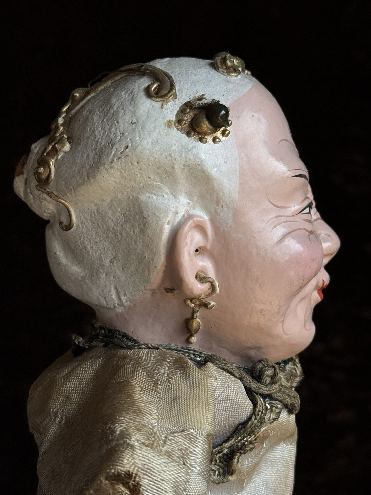 Pair of Vintage 10.5” Chinese Opera Dolls