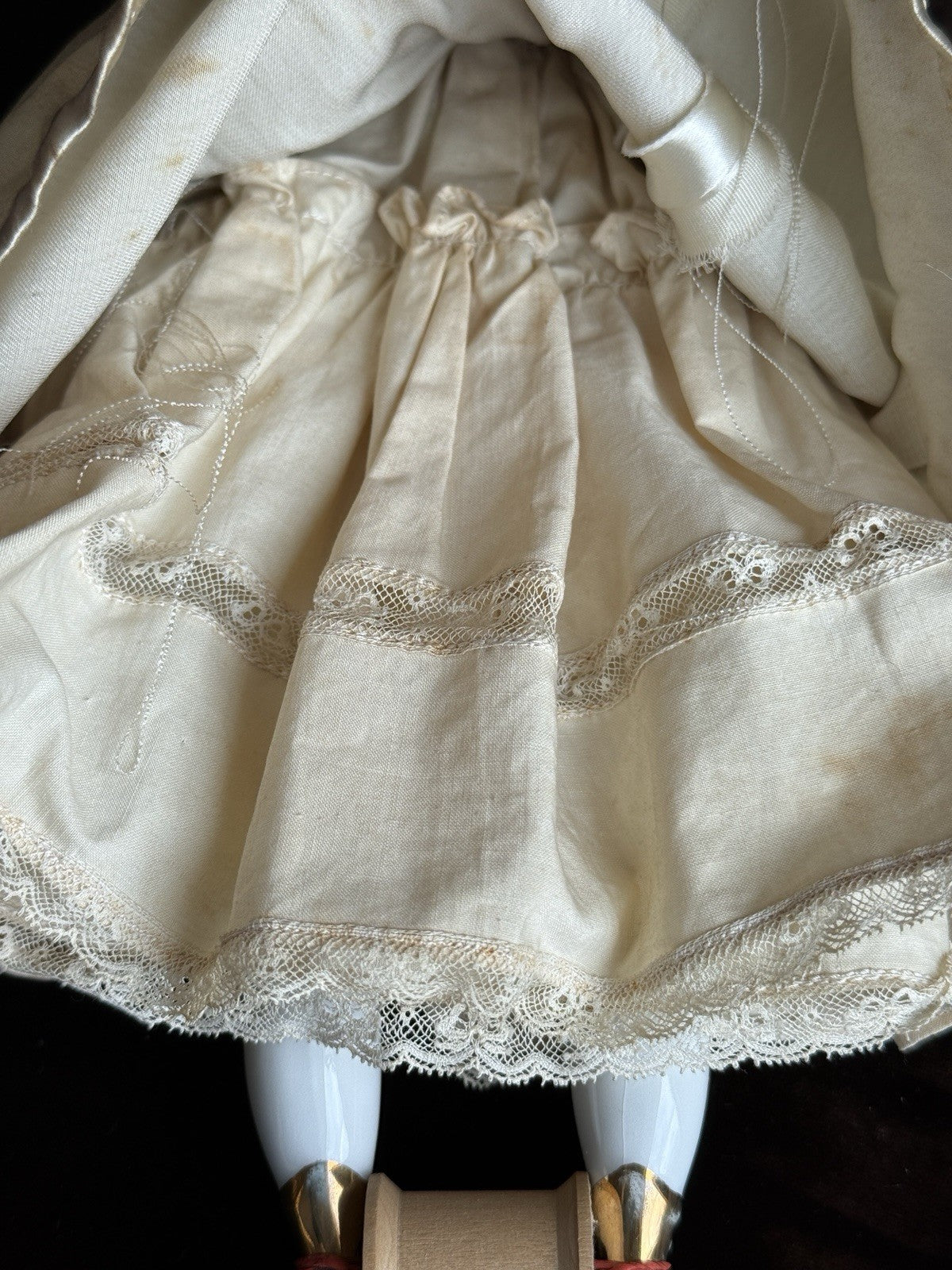 Antique 14” Made in Japan China Shoulder Head Bride Doll