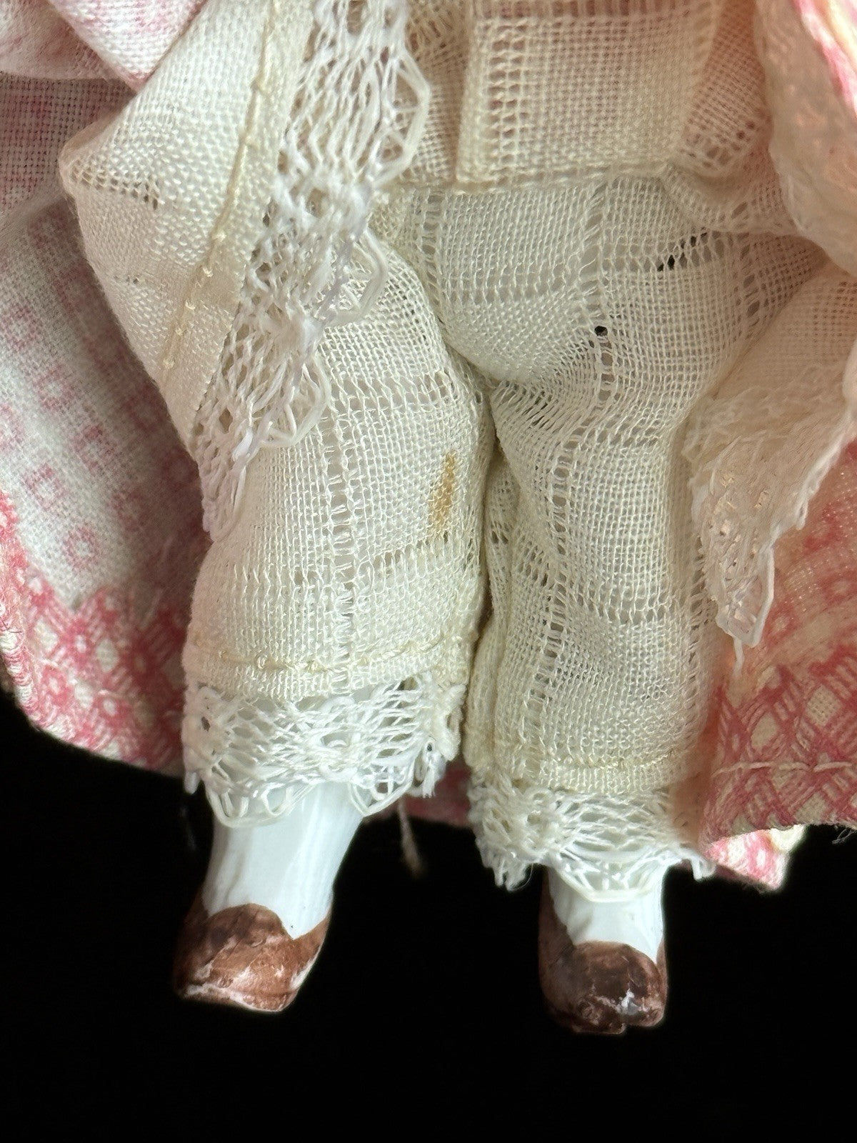 Antique German 4.25” Kestner All Bisque Mignonette Dollhouse Doll
