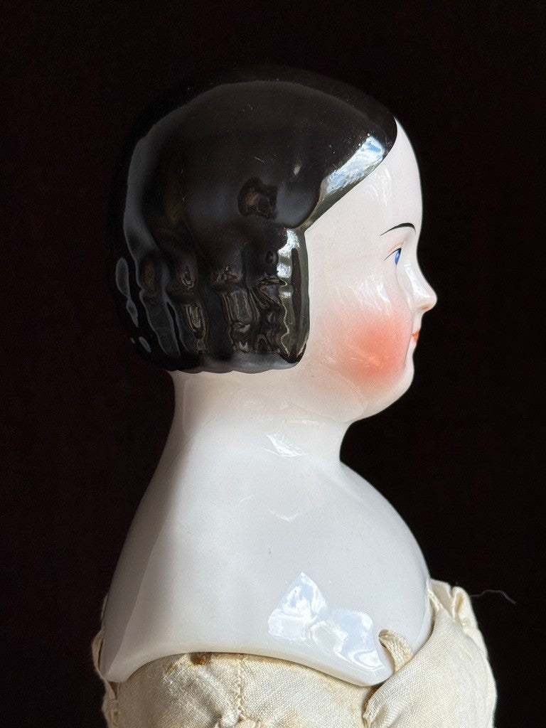 Antique German 20” Covered Wagon China Head Doll