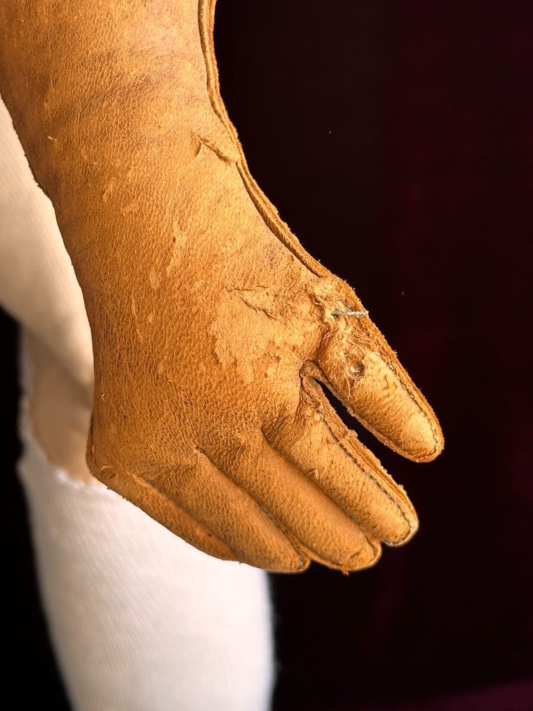 Antique German 24” Müller & Strassburger (?) Papier Mache Doll