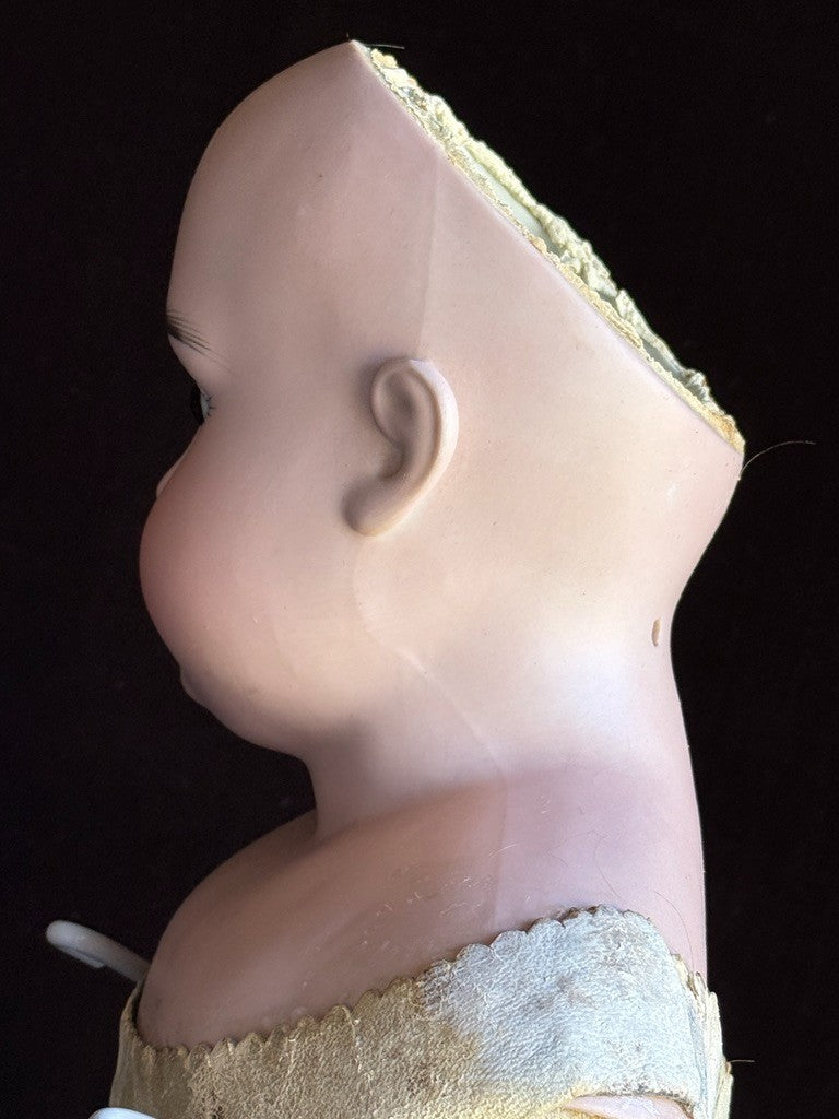 Antique German 26” Early Kestner Alphabet Turned Head Bisque Shoulder Head Doll