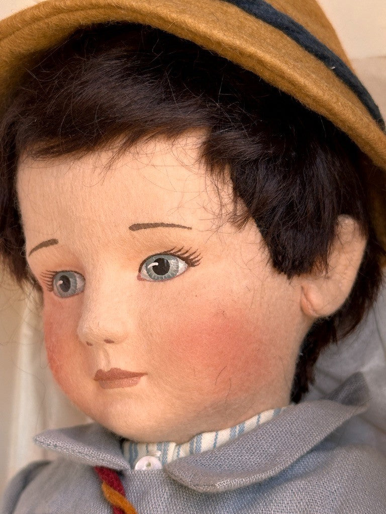 MINB John Wright 17" Little Boy Blue Cloth Felt Doll Nursery Rhyme Series LE 100