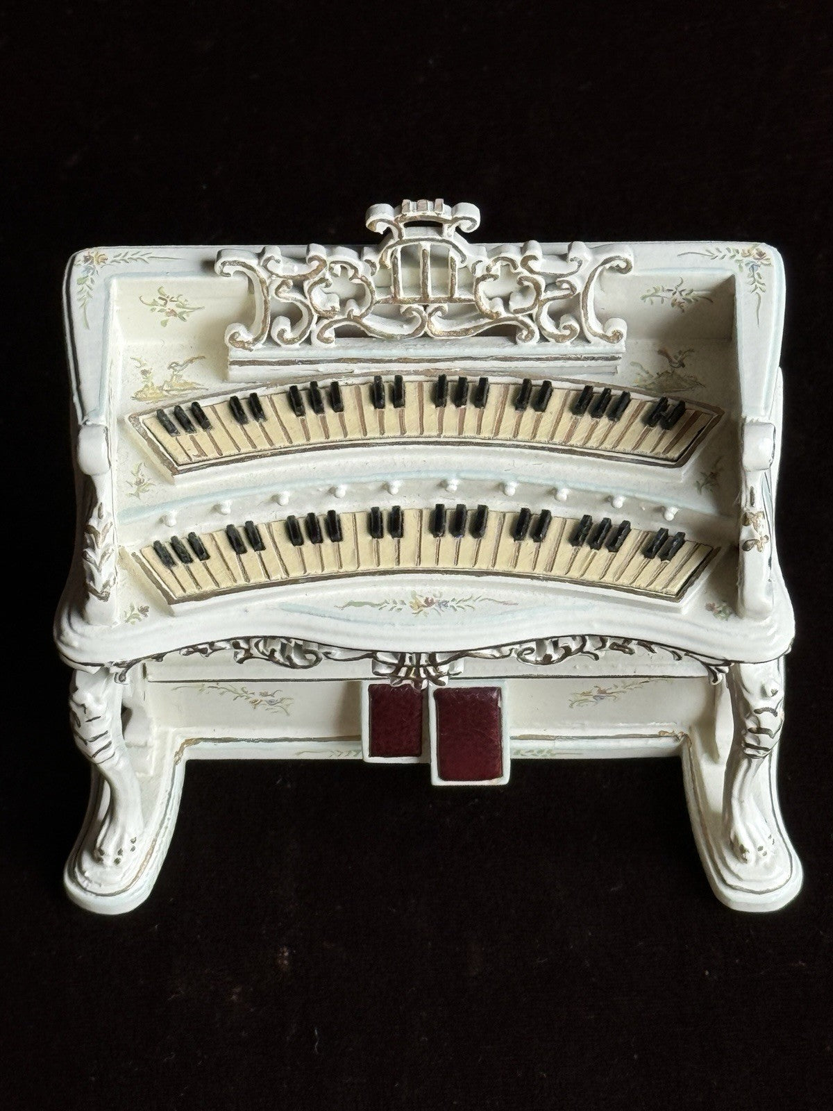 Bespaq Dollhouse Fine Miniatures Dollhouse Piano Organ & Bench 1:12 Scale Lot