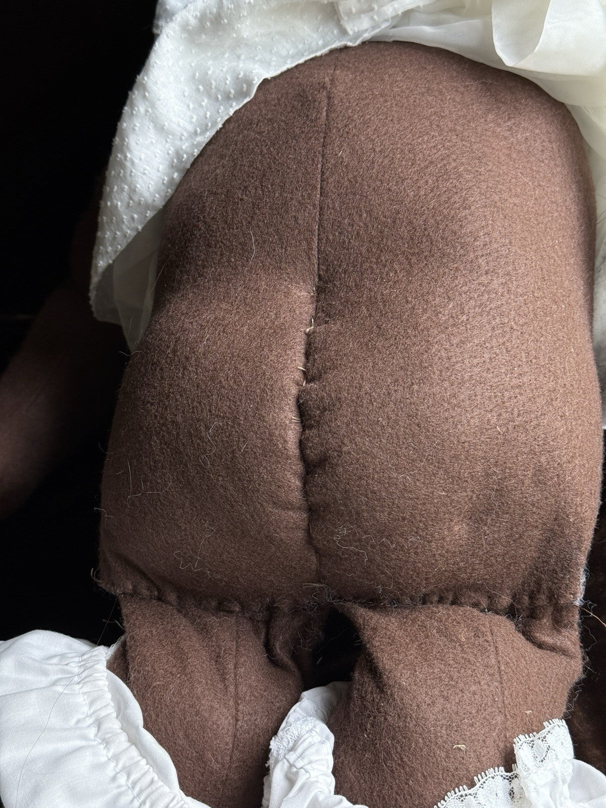 Vintage Handmade 30” Cloth Folk Doll