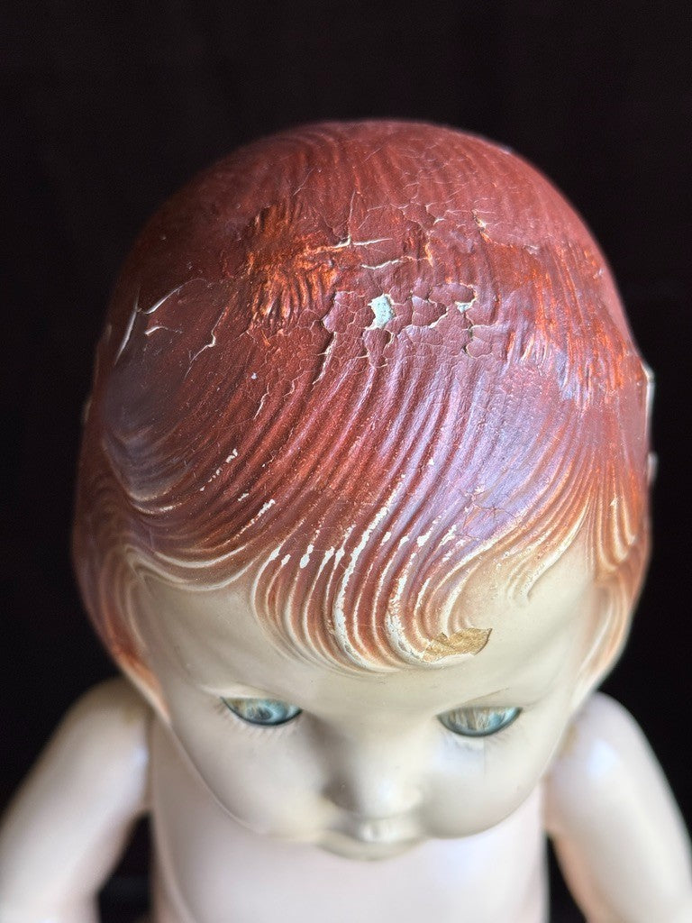 Unmarked Vintage American 17” Patsy Lou Composition Doll