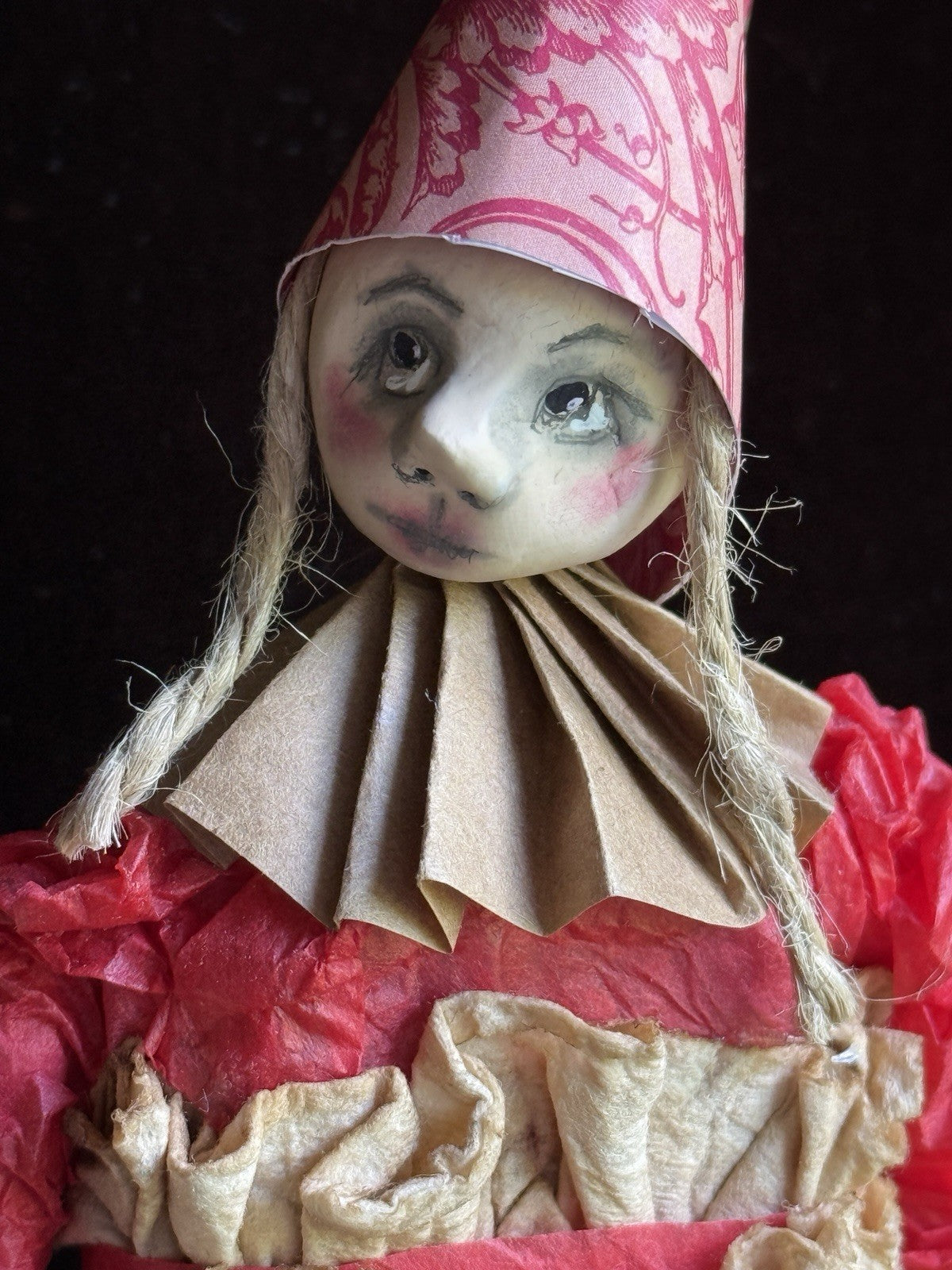 OOAK 3 Contemporary Artist Mixed Media Dolls Figurines