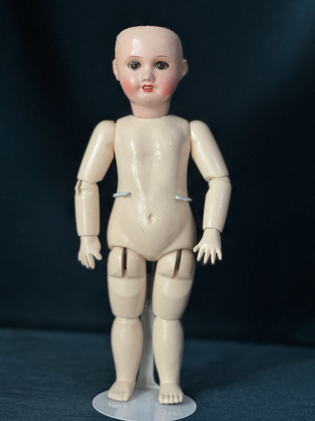 Antique French 10 3/4” Bleuette SFBJ France Papier Mache Head New Body Doll