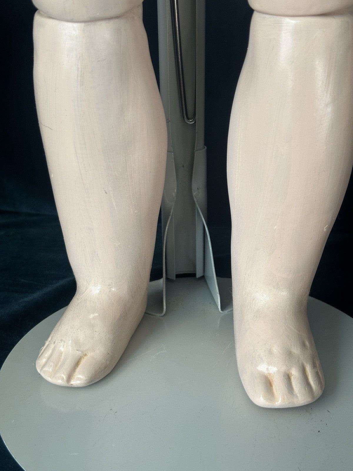 Vintage Artist Reproduction of Antique French Bru Jne 27” Doll Porcelain Head