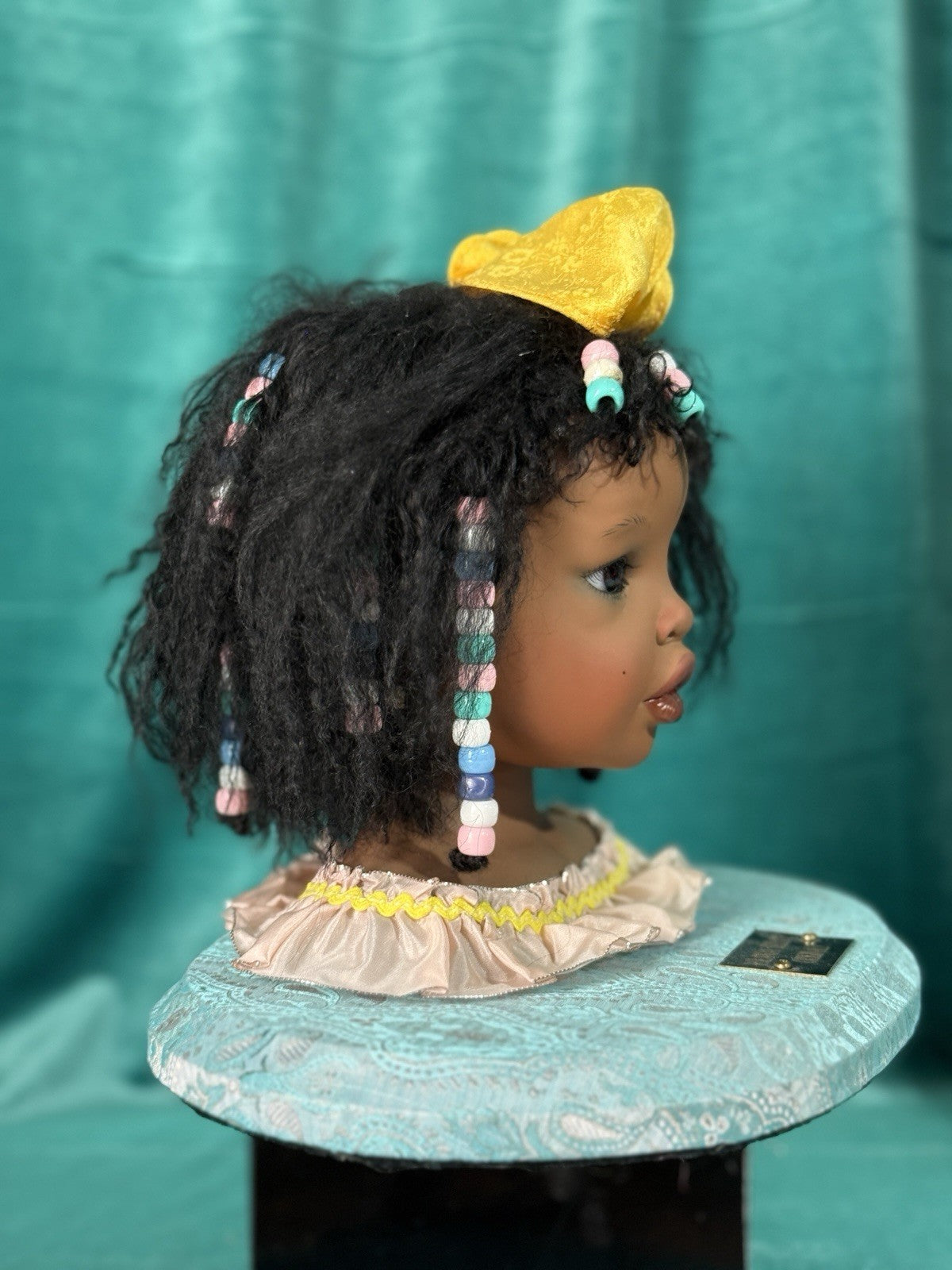 Collectible Porcelain Artist Dark Complexion Doll “Jolie” Yolanda Bello (Bust)
