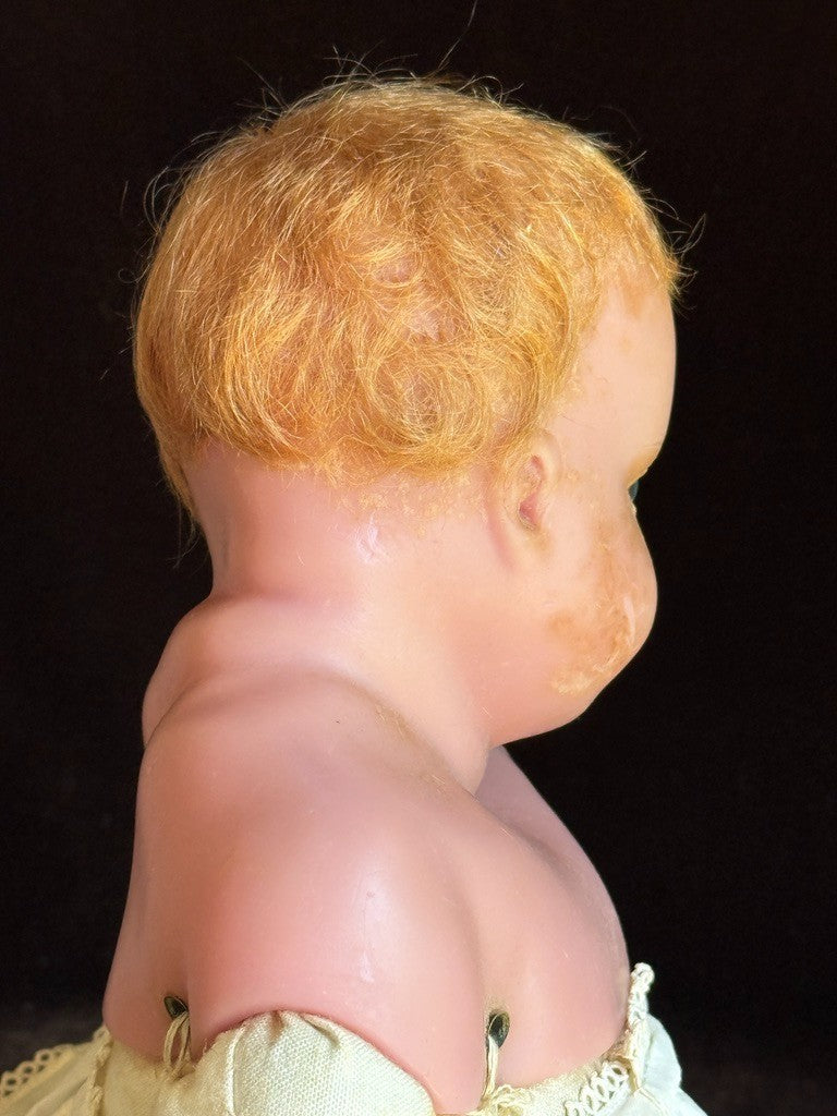 Antique English 21" Pierotti Poured Wax Doll