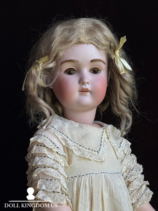 Rare Antique German 22” Kestner 197 Bisque Head Doll