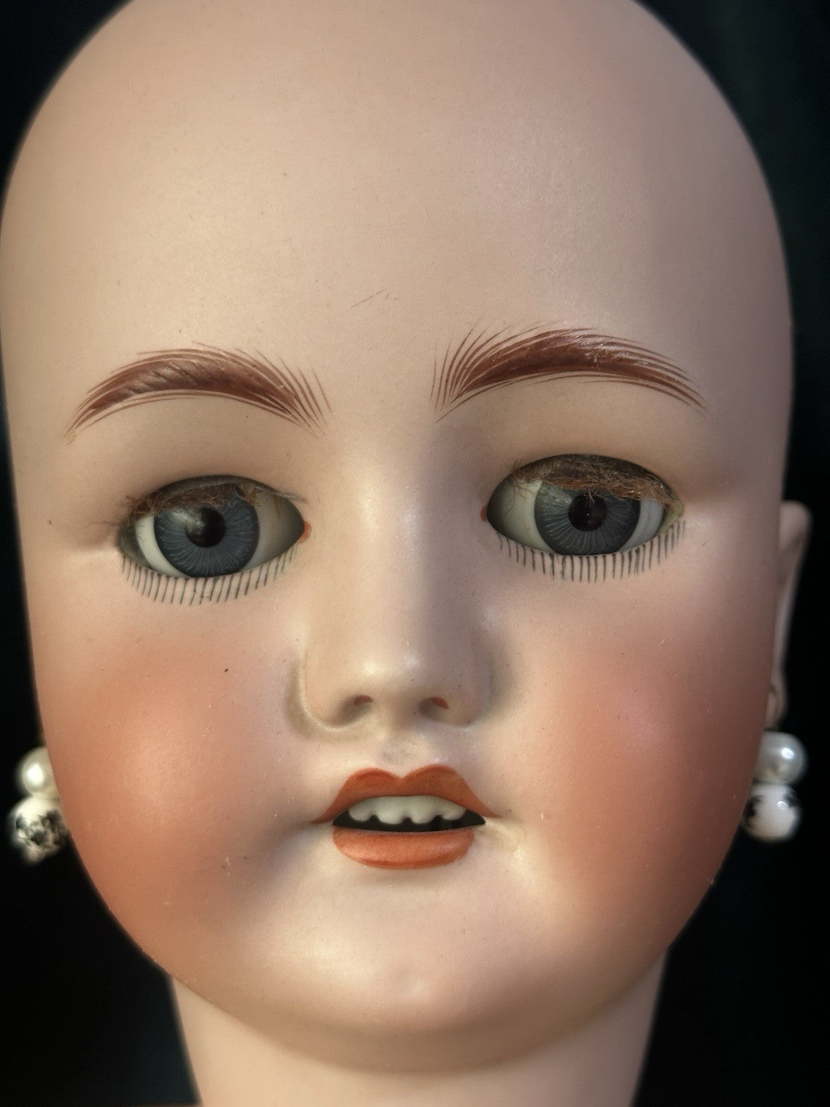 Antique German C.M. Bergmann and Simon Halbig Bisque Head 29” Doll