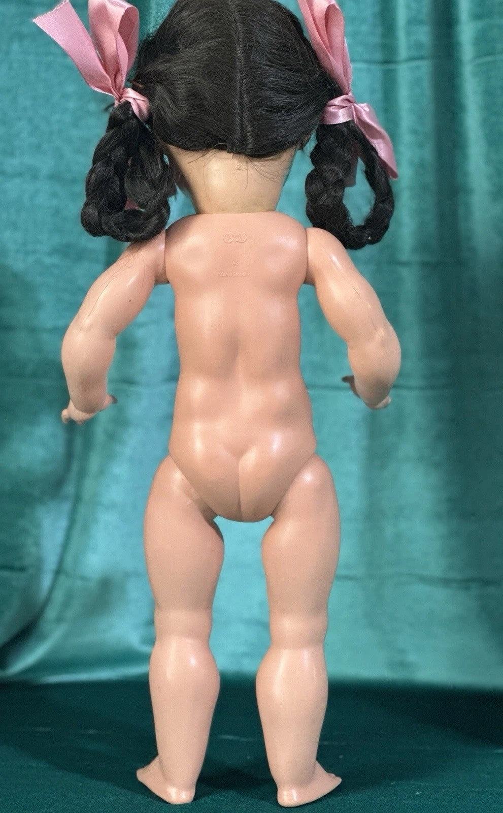Antique German Koenig Wernicke Celluloid Flirty Eyes 18” Doll Original (?) Box
