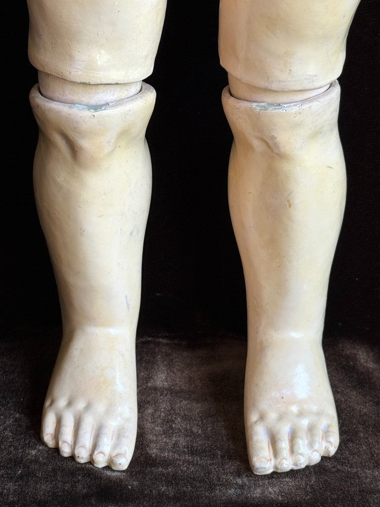 Antique German 24” Simon Halbig WSK Wiesenthal Schindel Kallenberg Bisque Doll