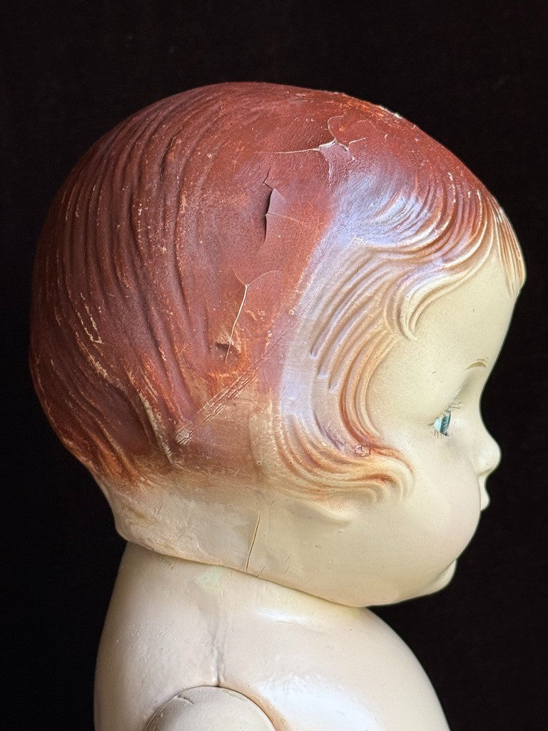 Unmarked Vintage American 17” Patsy Lou Composition Doll
