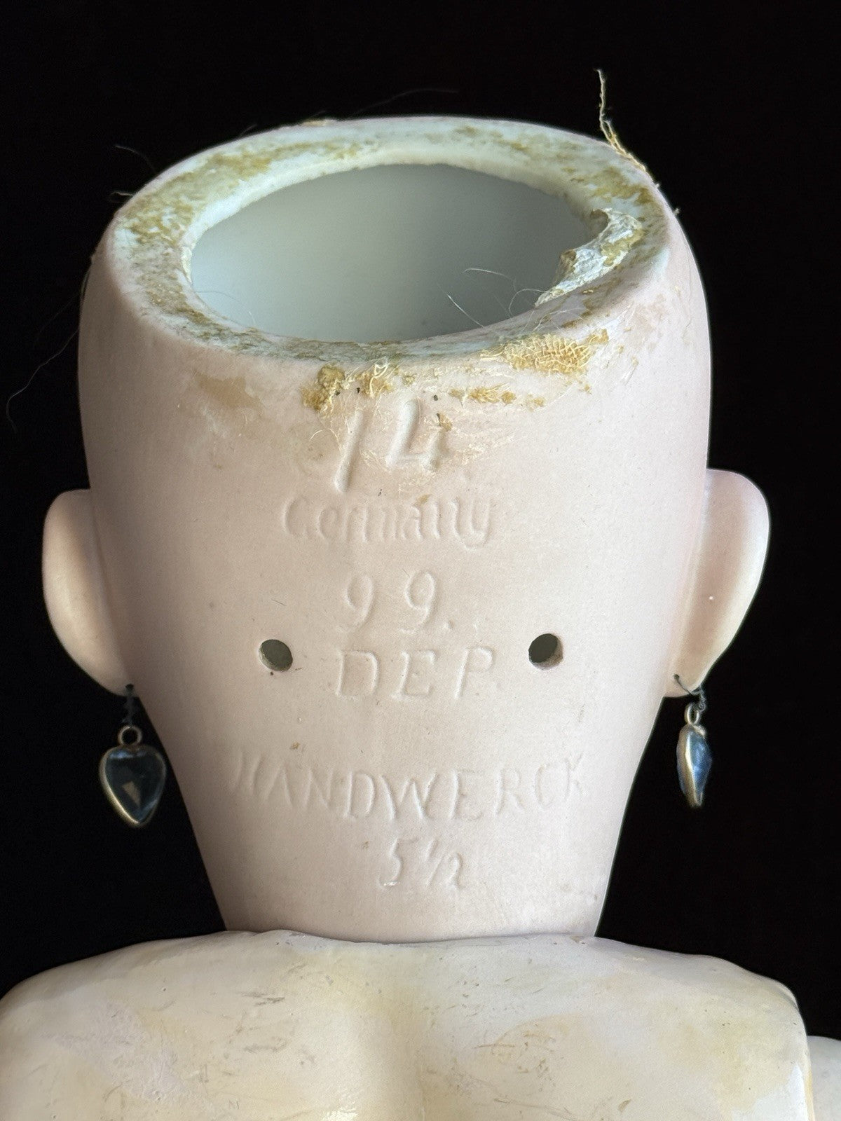 Large Antique German 28” Heinrich  Handwerck 99 DEP Bisque Head Doll