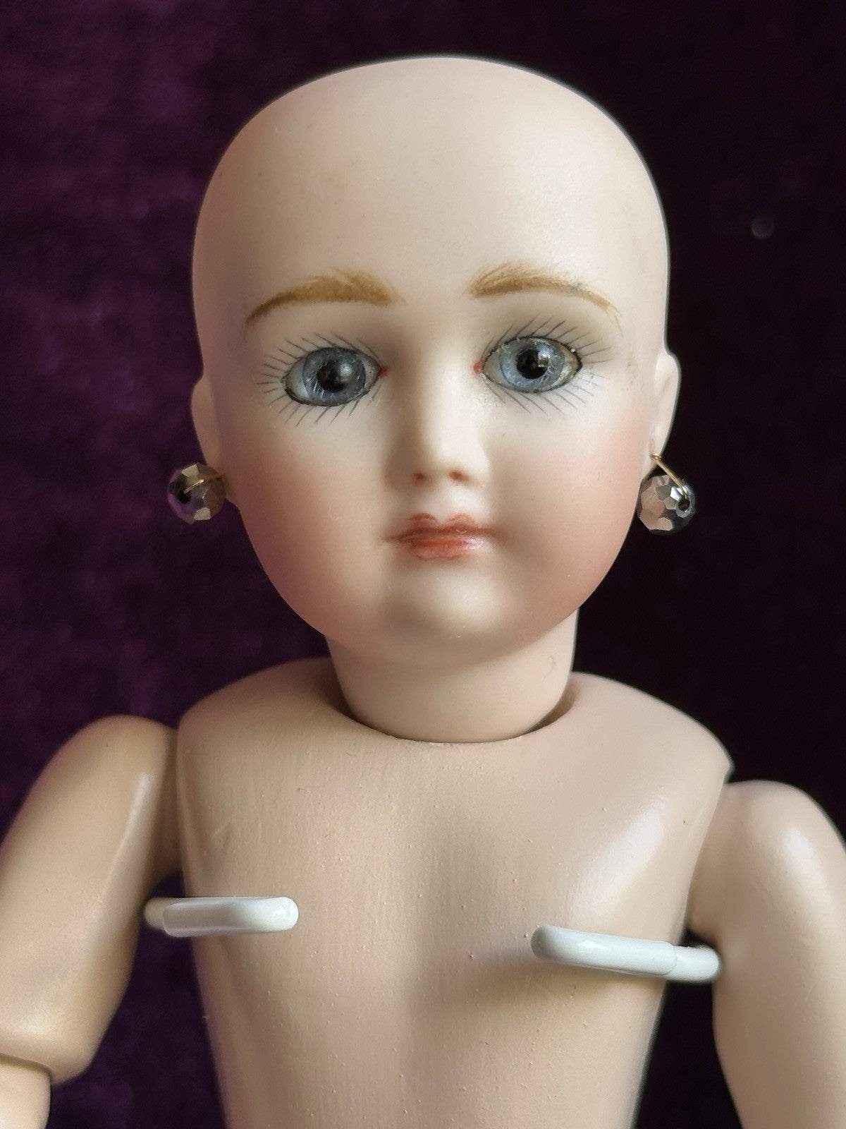 Porcelain Compo Petite 8” Reproduction of Antique French Andre Thuillier Doll