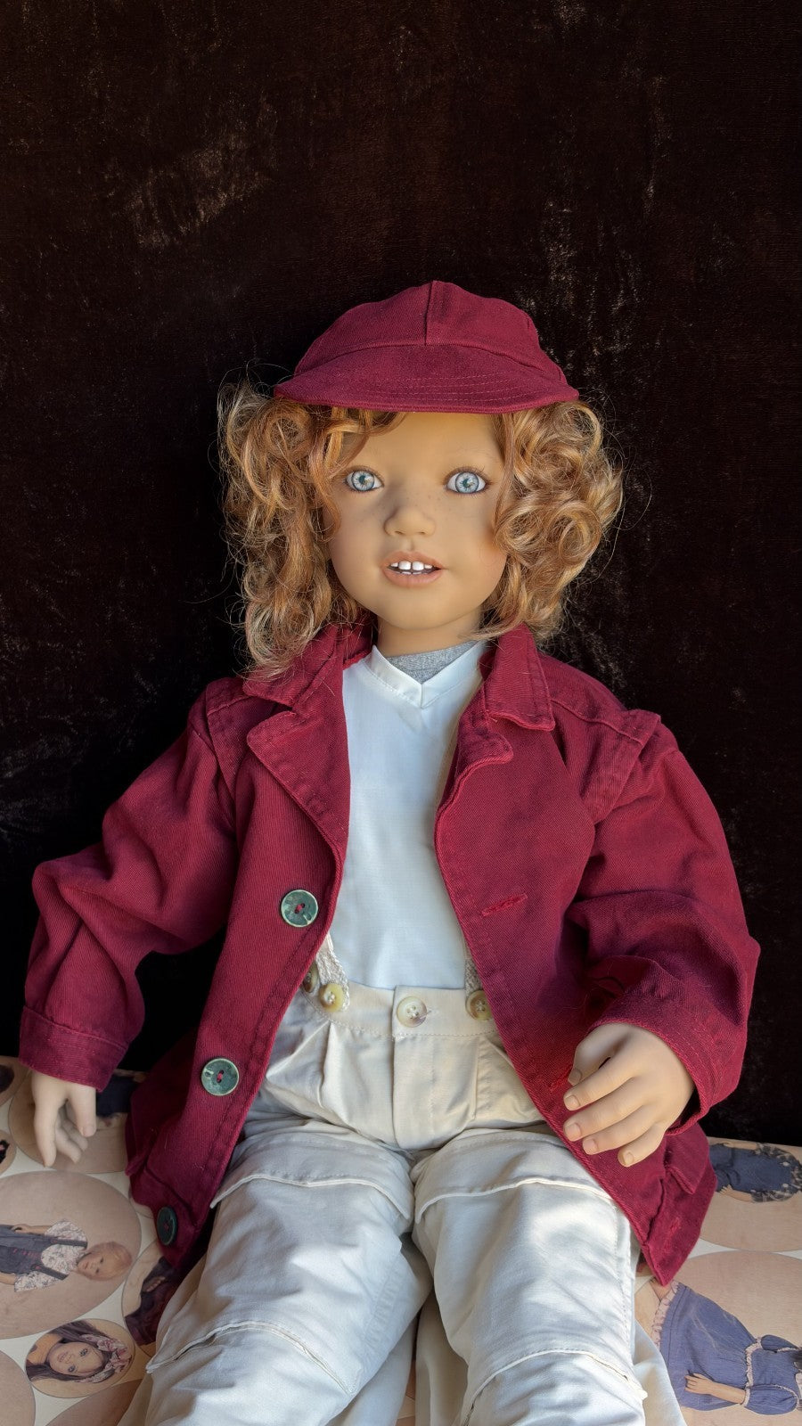 Collectible Annette Himstedt 33” Vinyl Doll Akki Boy from Finland New in Box