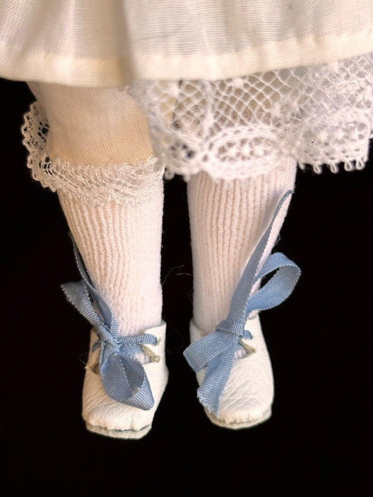 All Porcelain 7.5” UFDC Artist Reproduction of Antique French Mignonette Doll