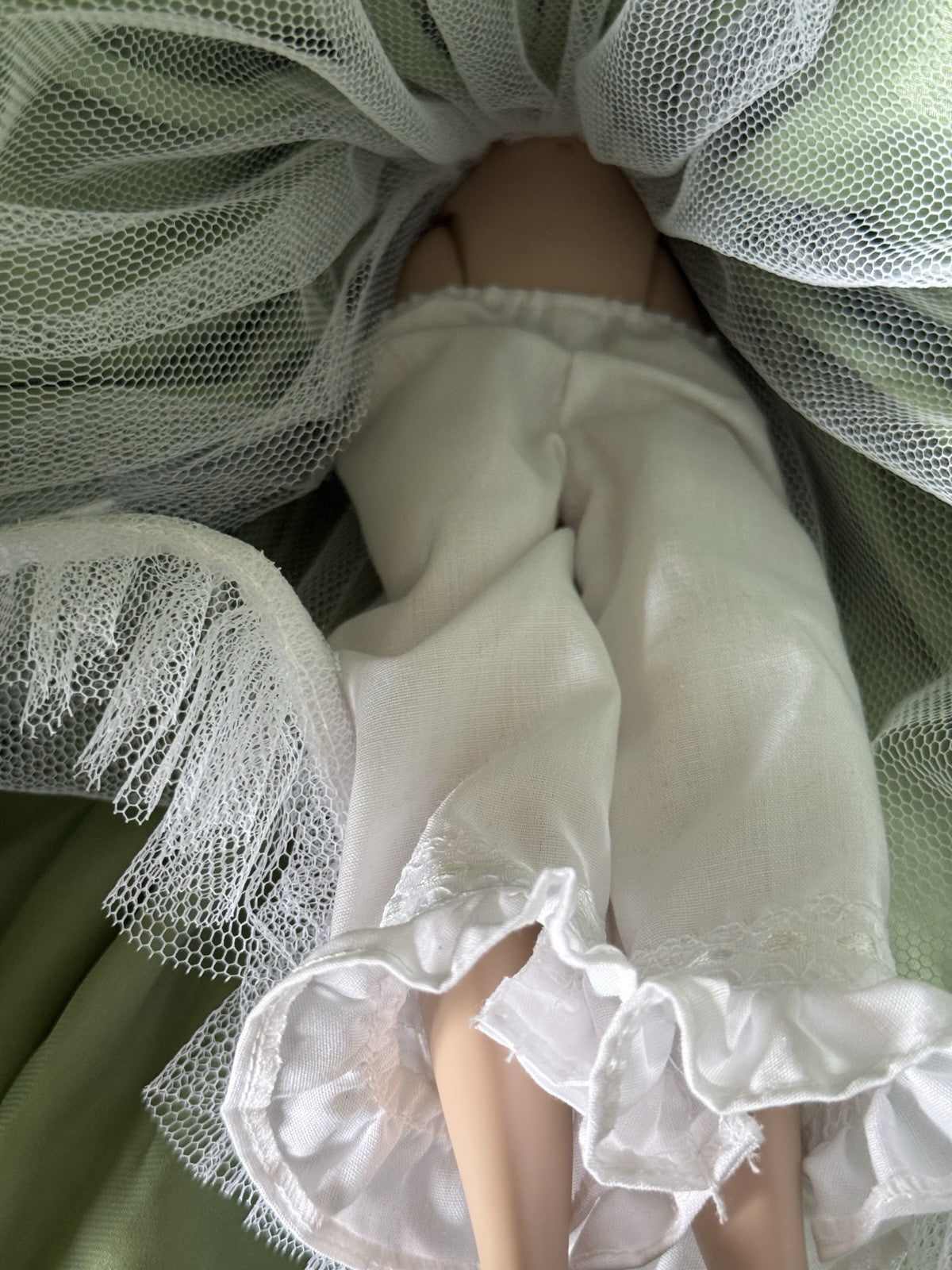 Franklin Mint Gone with the Wind Scarlett O'Hara Green Drape Dress 16" Doll