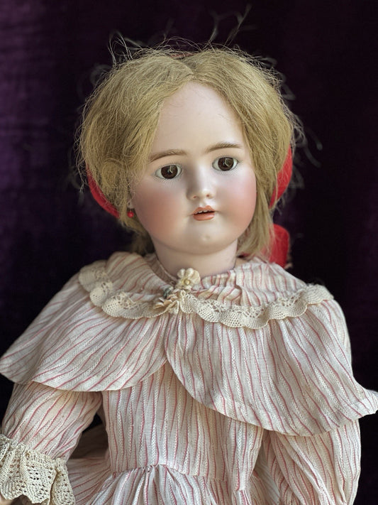 Large Antique German 29” Simon Halbig Heinrich Handwerck Bisque Head Doll