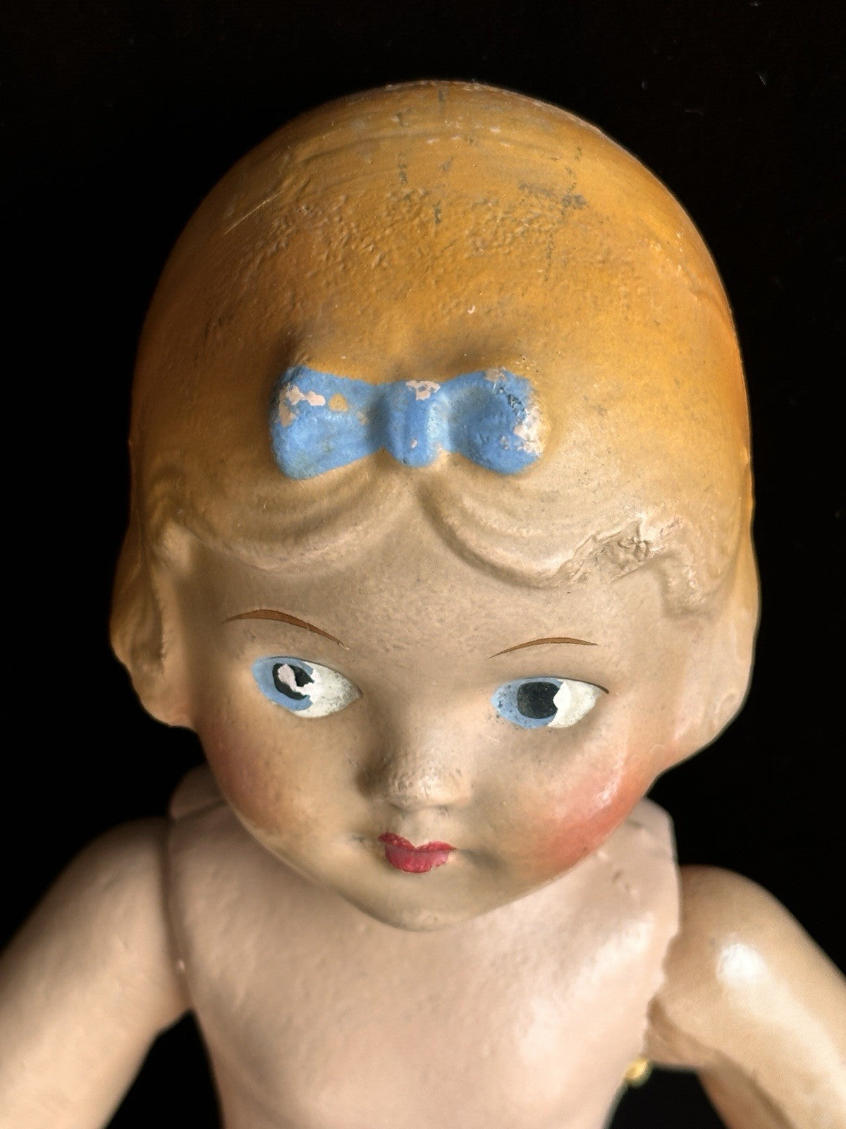 Vintage Unmarked Composition 14” Blonde Snow White Doll