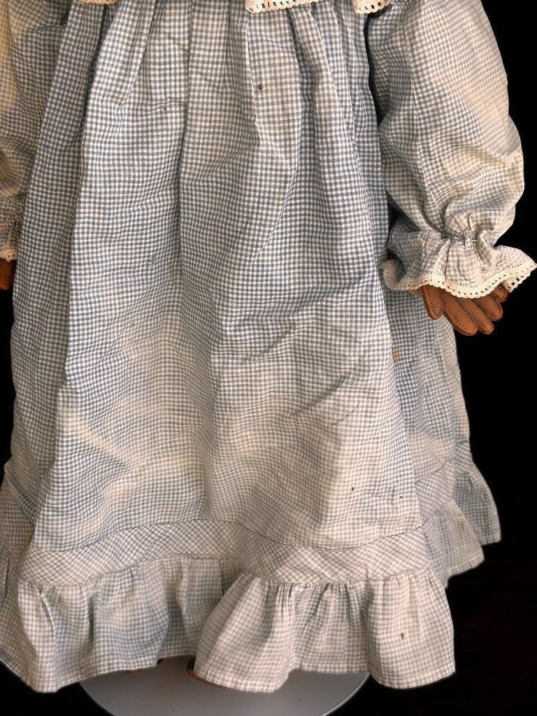 Antique German 24” Müller & Strassburger (?) Papier Mache Doll