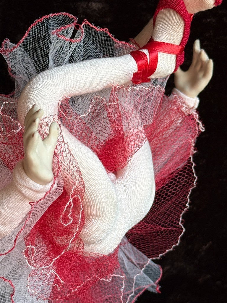 OOAK Collectible Judith & Lucia Friedericy Ballerina Wax Over Porcelain Doll