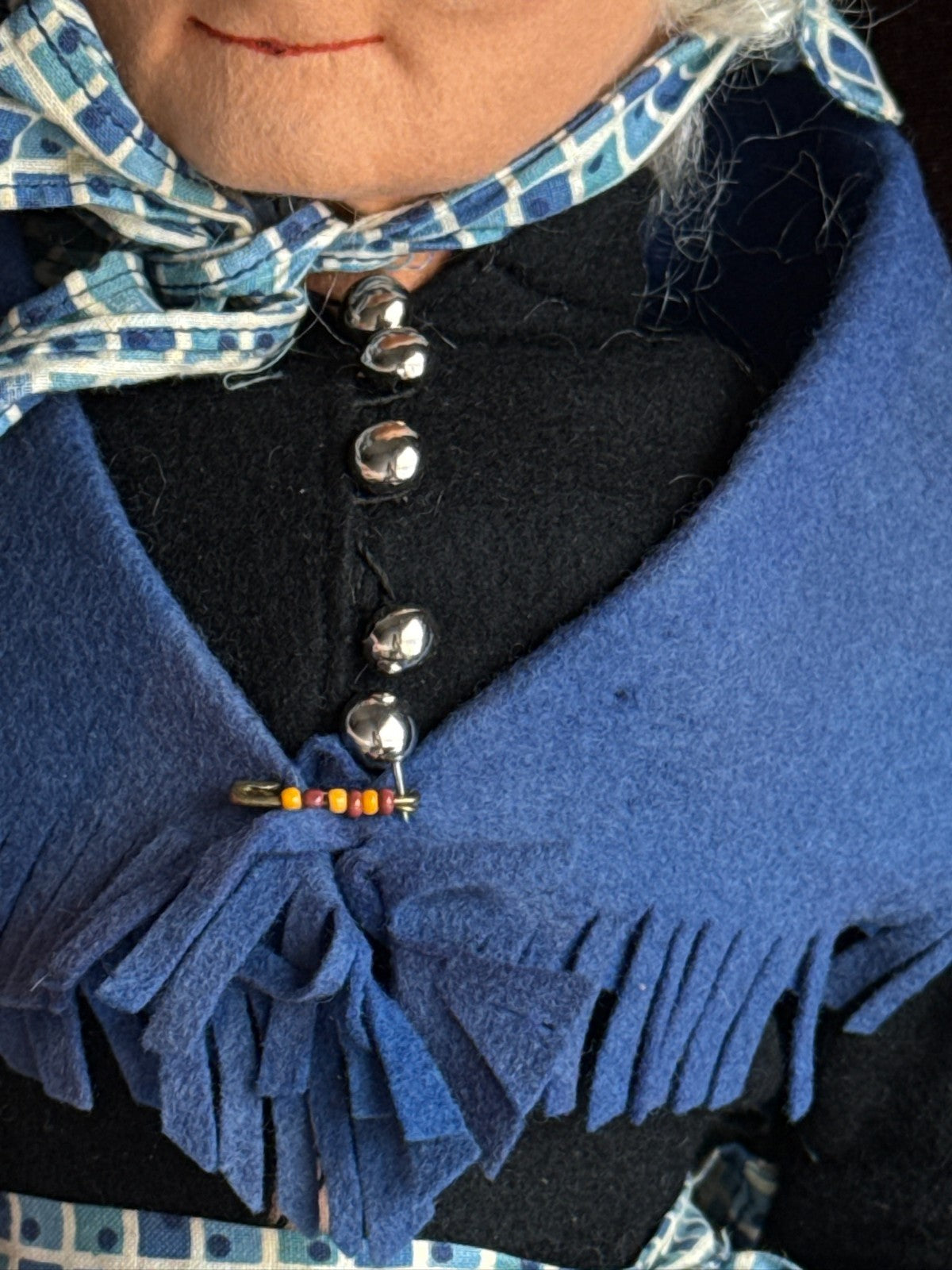 2 Large Vintage English Norah Wellings 25" Felt Cloth Elderly Couple Dolls