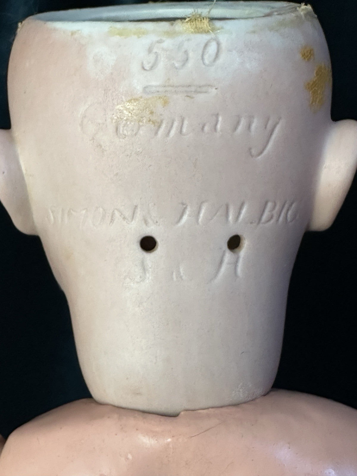 Antique German Simon Halbig Mold 550 20” Doll Bisque Head Composition Body