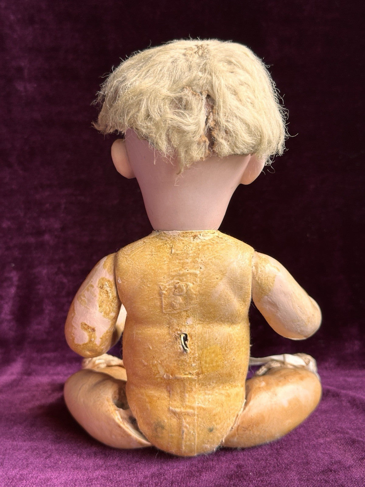 Rare Antique German 10.5” Hertel Schwab Bisque Head Baby Doll