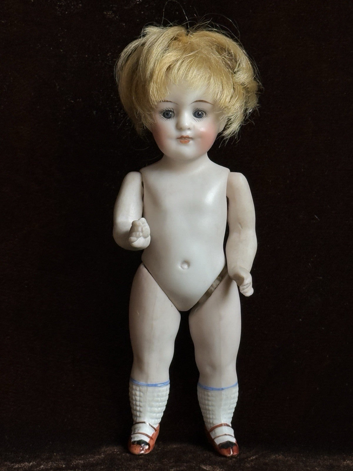 Antique German 6” Kestner 150 All Bisque Mignonette Dollhouse Doll