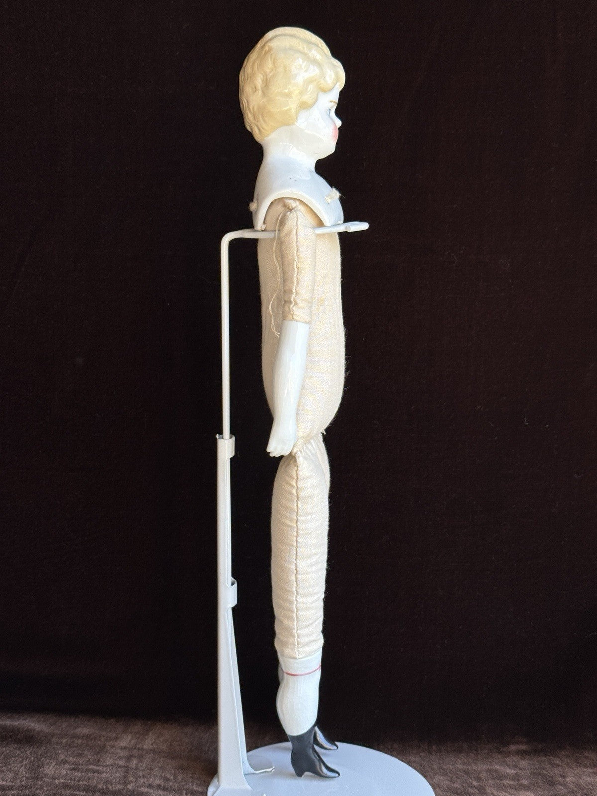 Antique German Hertwig 14.5” China Head Doll