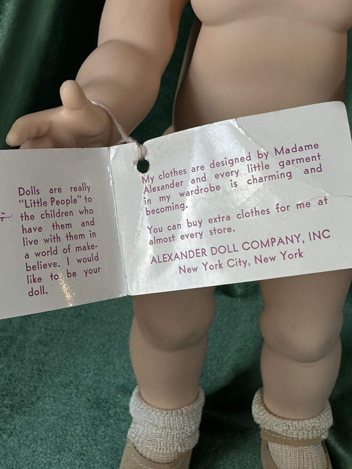 All Original Vintage 1960’s Madame Alexander Caroline Kennedy 15” Doll