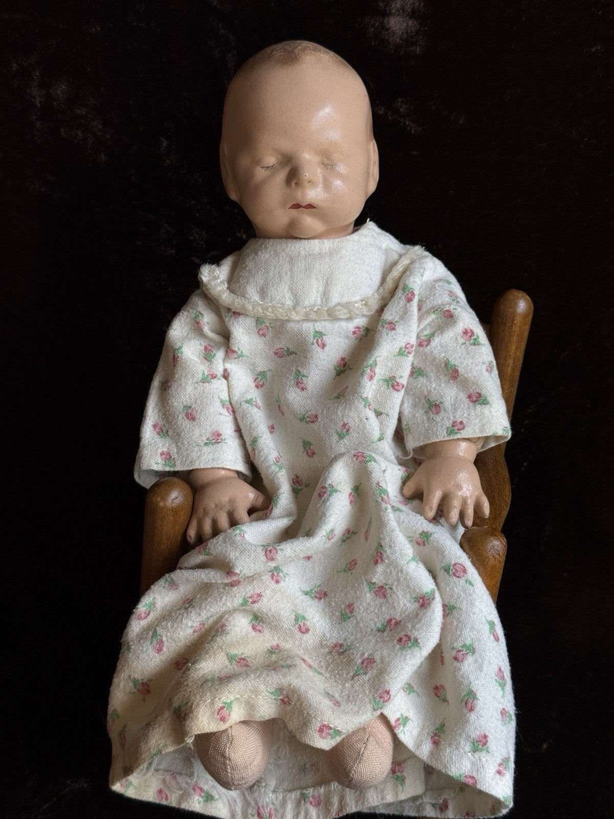 Antique American Effanbee 12.5” Composition Babyette Doll