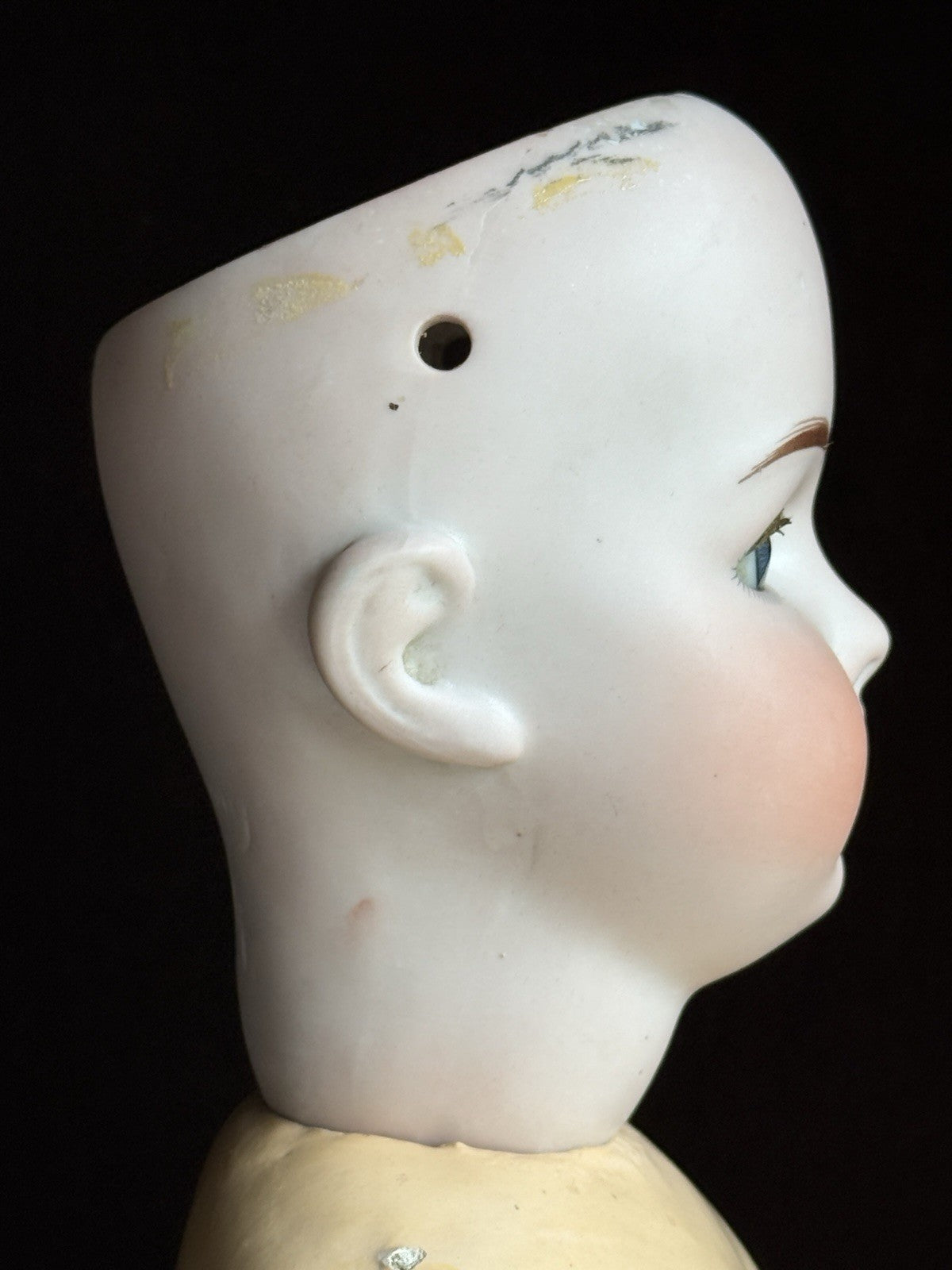 Antique German 22” Goebel B4 Bisque Head Composition Body Doll