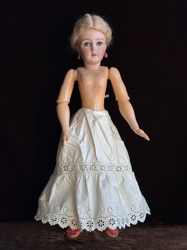 Antique German 21.5” Simon Halbig 1159 Fashion Lady Bisque Head Gibson Girl Doll